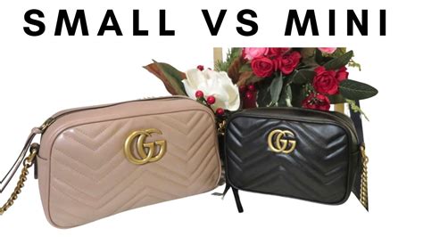 gucci small vs mini marmont|Gucci Marmont small vs mini.